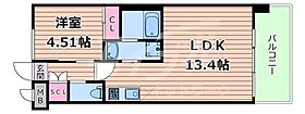 大阪府大阪市鶴見区鶴見４丁目（賃貸マンション1LDK・6階・40.32㎡） その2