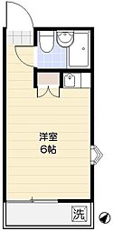 笹塚ハイツ ワンルームの間取図画像