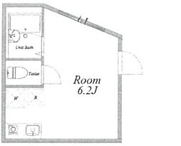 JTレジデンス荒川町屋II 3階ワンルームの間取り