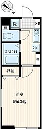 Comfort東浦和 1Kの間取図画像