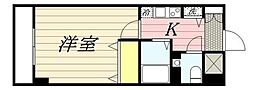 ロリエタワー川崎 1Kの間取図画像