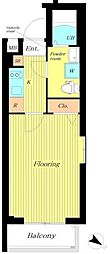 ヴァレッシア曳舟アンベリール 1Kの間取図画像