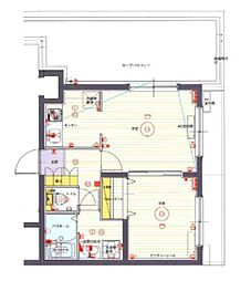 CRACIA大山 1LDKの間取図画像