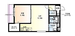 フジパレス水明公園西 1LDKの間取図画像