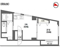 戸塚マンション 1LDKの間取図画像