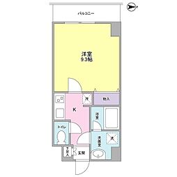 ヒルサイド御茶ノ水 1Kの間取図画像