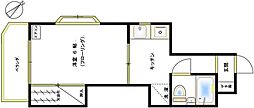 小泉ビル 1Kの間取図画像