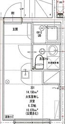 MaisondeCiEL5 ワンルームの間取図画像