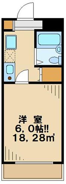 檜の森ハイツ 108｜東京都多摩市東寺方(賃貸マンション1K・1階・18.28㎡)の写真 その2