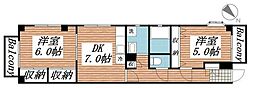 マルシェT・K 2DKの間取図画像