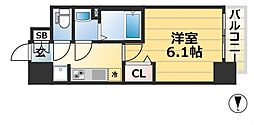 ファステート神戸ハーバーランド 1Kの間取図画像