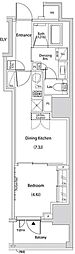ザ・パークハビオ新中野 1DKの間取図画像