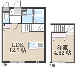 terracesix 1LDKの間取図画像