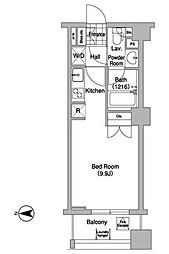 コンフォリア大山 7階ワンルームの間取り