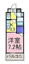 メゾン大塚 1Kの間取図画像
