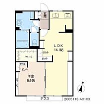 ブリンダール松木　I棟 A0103 ｜ 熊本県玉名市松木45-3（賃貸アパート1LDK・1階・44.00㎡） その2