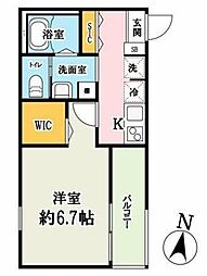 セレーノ西浦和 1階1Kの間取り