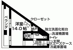 間取図画像 1K