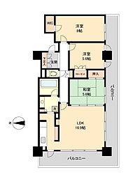 RESIDIATOWERSENDAI 3LDKの間取図画像
