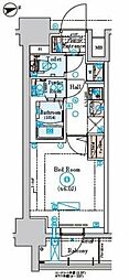 ジェノヴィア綾瀬2 1Kの間取図画像