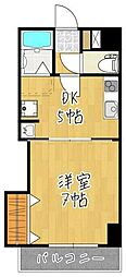 シャルム北戸田 1DKの間取図画像