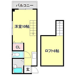 パインビレッジ潮新町 ワンルームの間取図画像