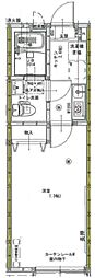 ブロンテ宮崎台 1Kの間取図画像