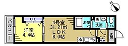 間取図画像 1LDK