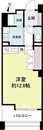 レジデンス桃山台 ワンルームの間取図画像