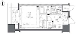 ZOOM秋葉原SQUARE 1Kの間取図画像