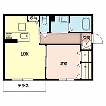 シャーメゾンＭＩＳＡ B101 ｜ 和歌山県和歌山市西浜1006-5（賃貸アパート1LDK・1階・41.67㎡） その2