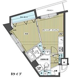 フェニックス笹塚弐番館 1DKの間取図画像