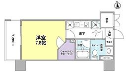 VANTAGEHASUNE 1Kの間取図画像