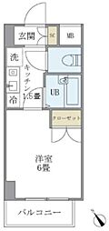 KDXレジデンス横浜関内 1Kの間取図画像
