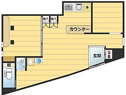 アマランス西新井 1LDKの間取図画像