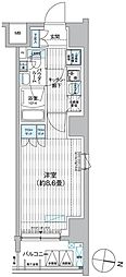 プレミアムフラットひばりヶ丘駅前 1Kの間取図画像