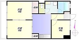 さくらコーポ 3DKの間取図画像