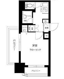 プロフ大塚 1Kの間取図画像