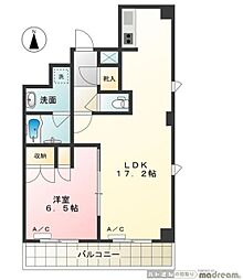 パティオ秋葉原 11階1LDKの間取り