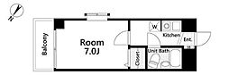 G.Iビル3 1Kの間取図画像