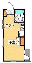 アップルハウス瀬谷A棟 1Kの間取図画像