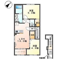 エクステンド・Y 2LDKの間取図画像
