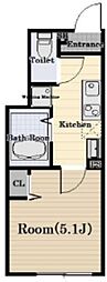 The Residence Nerima 1Kの間取図画像