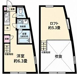 chalet プラス新検見川 1Kの間取図画像