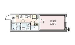 ラシクラス野方 1Kの間取図画像