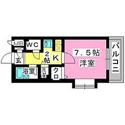 間取図画像 1K