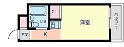 エトワール小金井 ワンルームの間取図画像