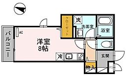 BASE ワンルームの間取図画像