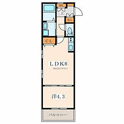 グランレガーロ上星川1 1LDKの間取図画像