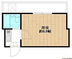 OM高円寺 ワンルームの間取図画像